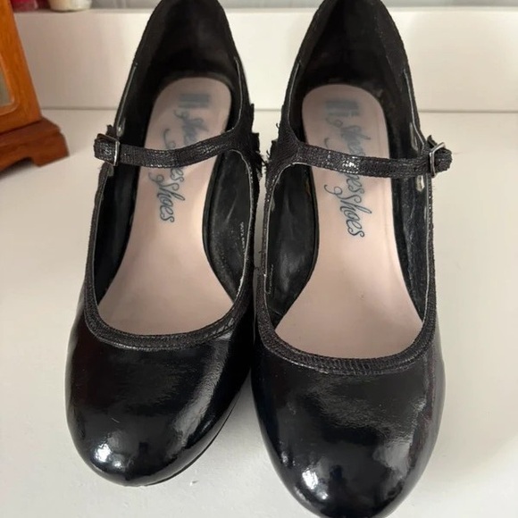 H&M Shoes - H&M Black Patent Mary Jane Flats with Ankle Strap